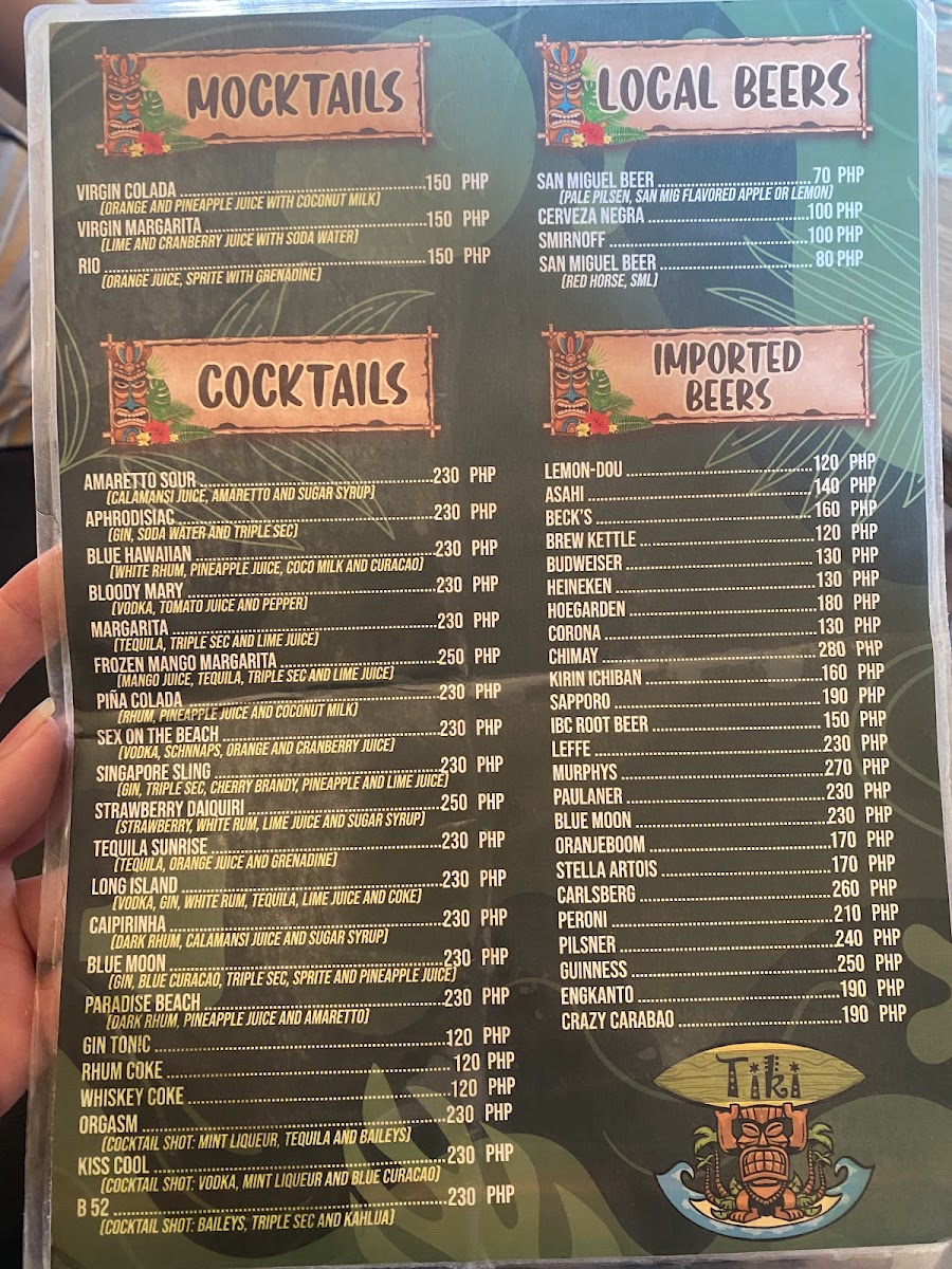 Tiki Bar Bantayan Photo Menu 6