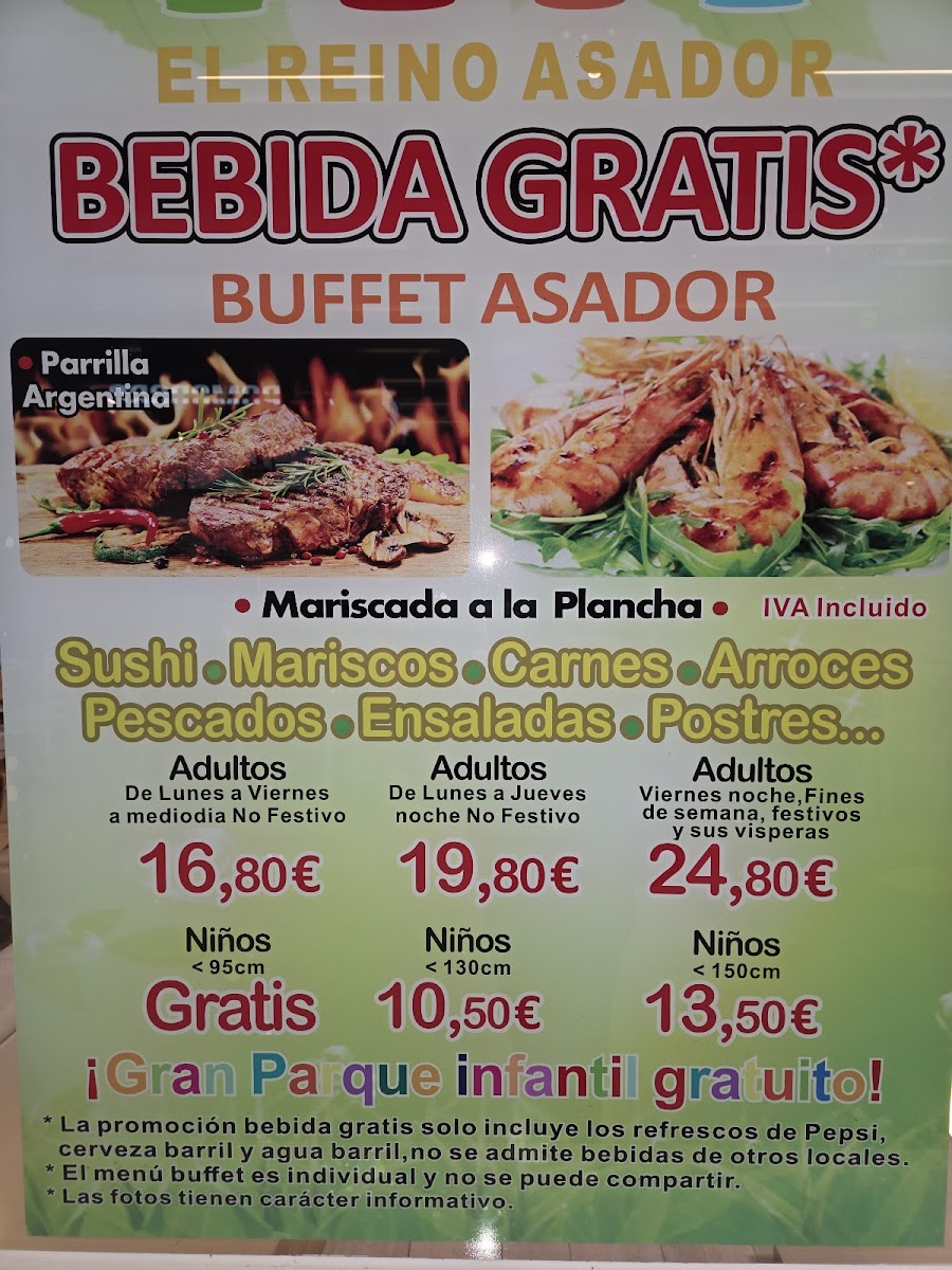 Buffet El Reino Asador Photo Menu 2