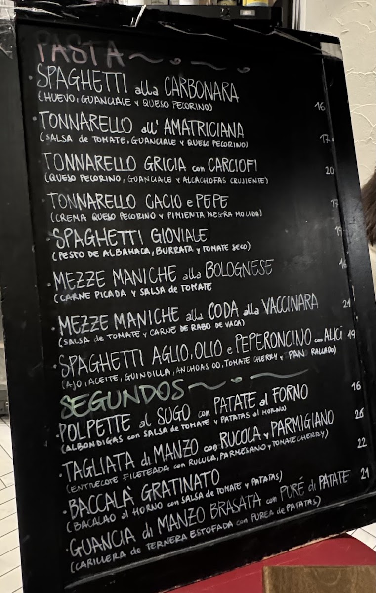 El Gioviale Madrid Photo Menu 1