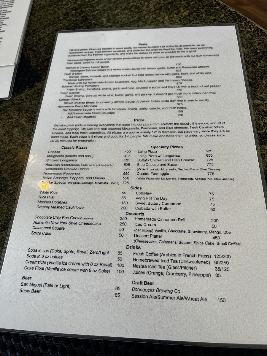Smoke Bar and Restaurant Photo Menu 5