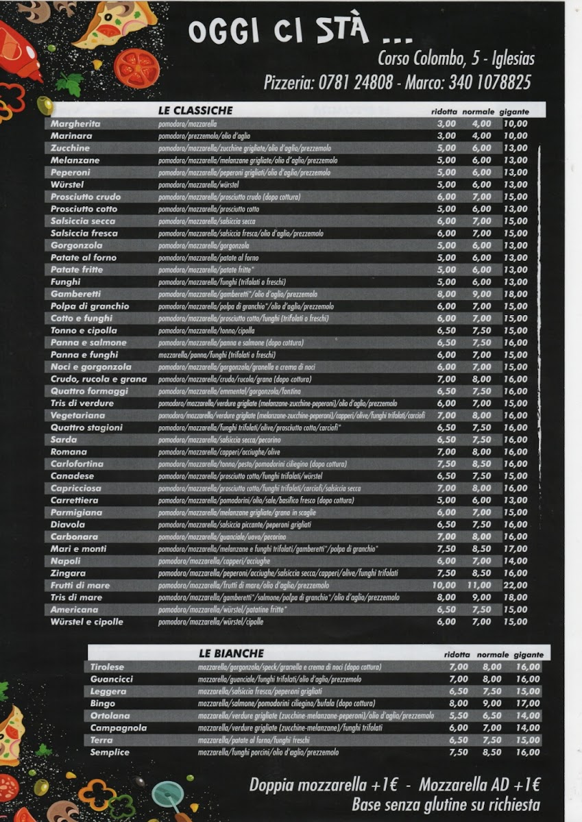 OGGI CI STÀ Photo Menu 2