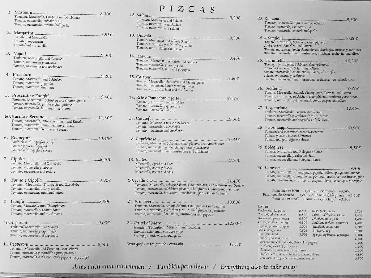 Pizzeria San Marco Photo Menu 3