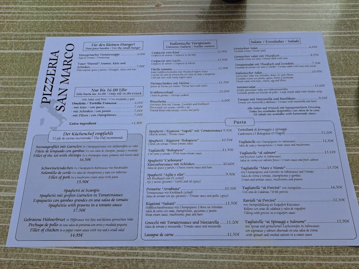 Pizzeria San Marco Photo Menu 4