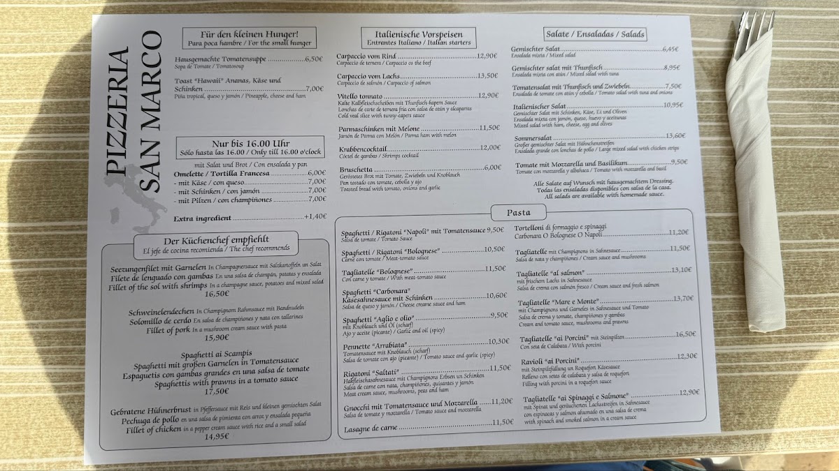 Pizzeria San Marco Photo Menu 5