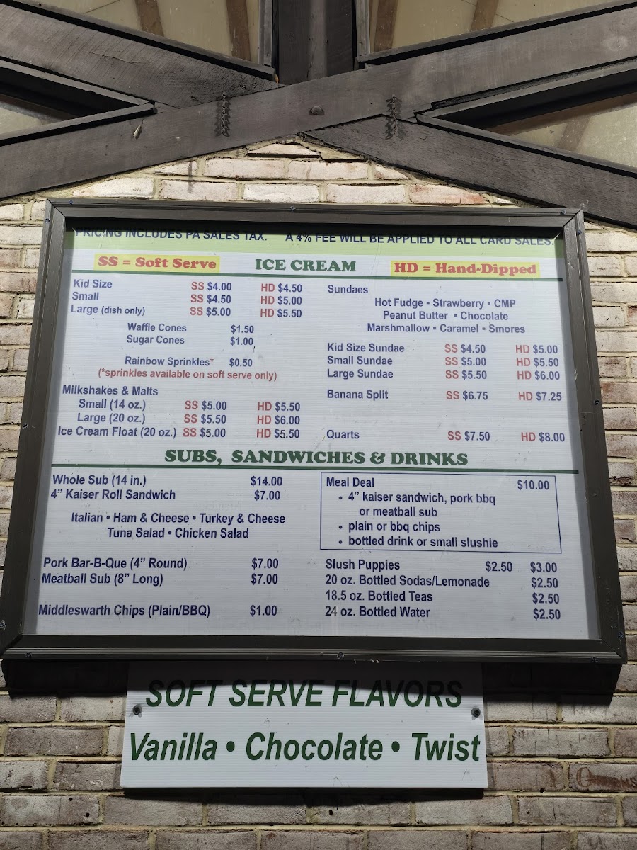3B Ice Cream (Dauphin) Photo Menu 2