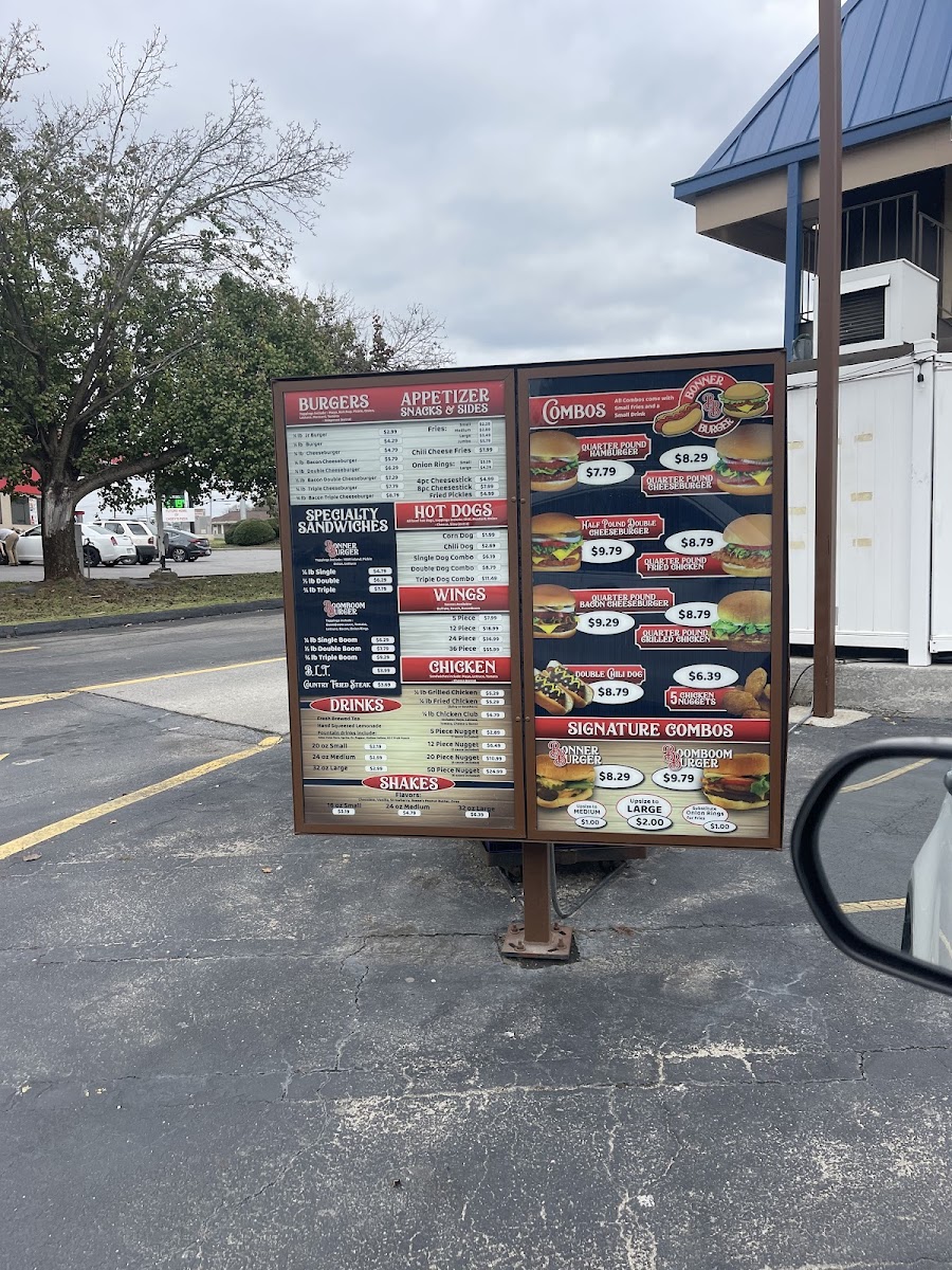 Bonner Burger Photo Menu 1