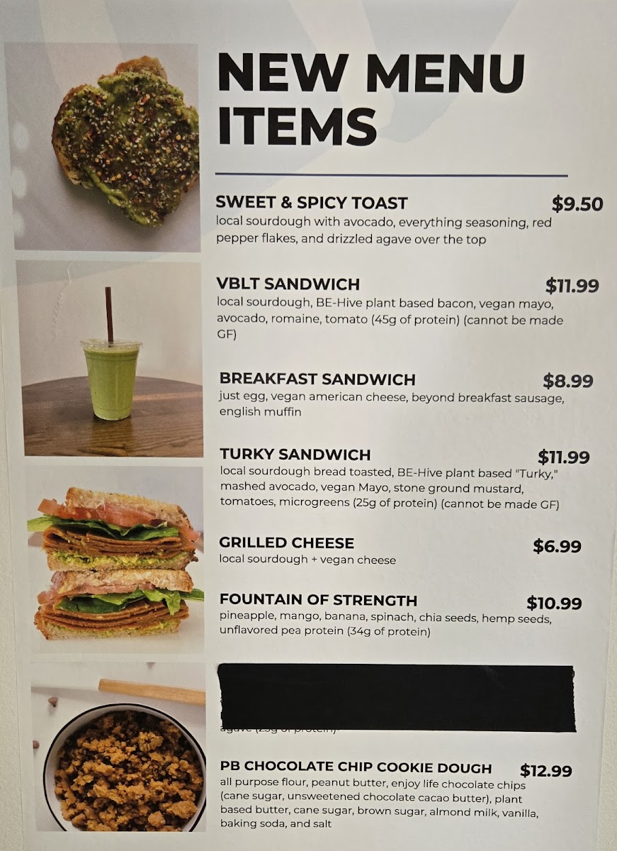 J+B Wellness Cafe - Wildwood Photo Menu 1