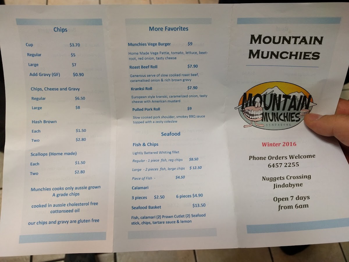 Mountain Munchies Photo Menu 5