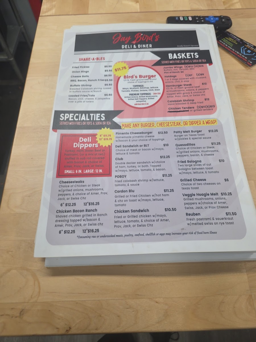 Jay Bird’s Deli & Diner Photo Menu 3