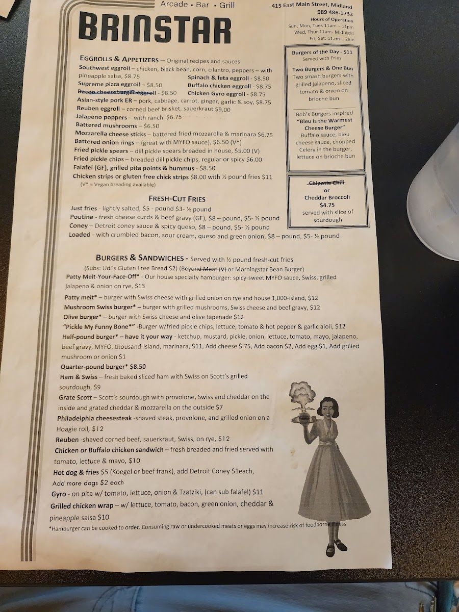 Brinstar Arcade Bar and Grill Photo Menu 10