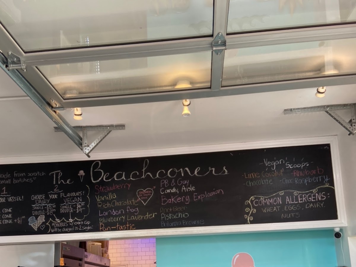 The Beachconers Microcreamery Photo Menu 6