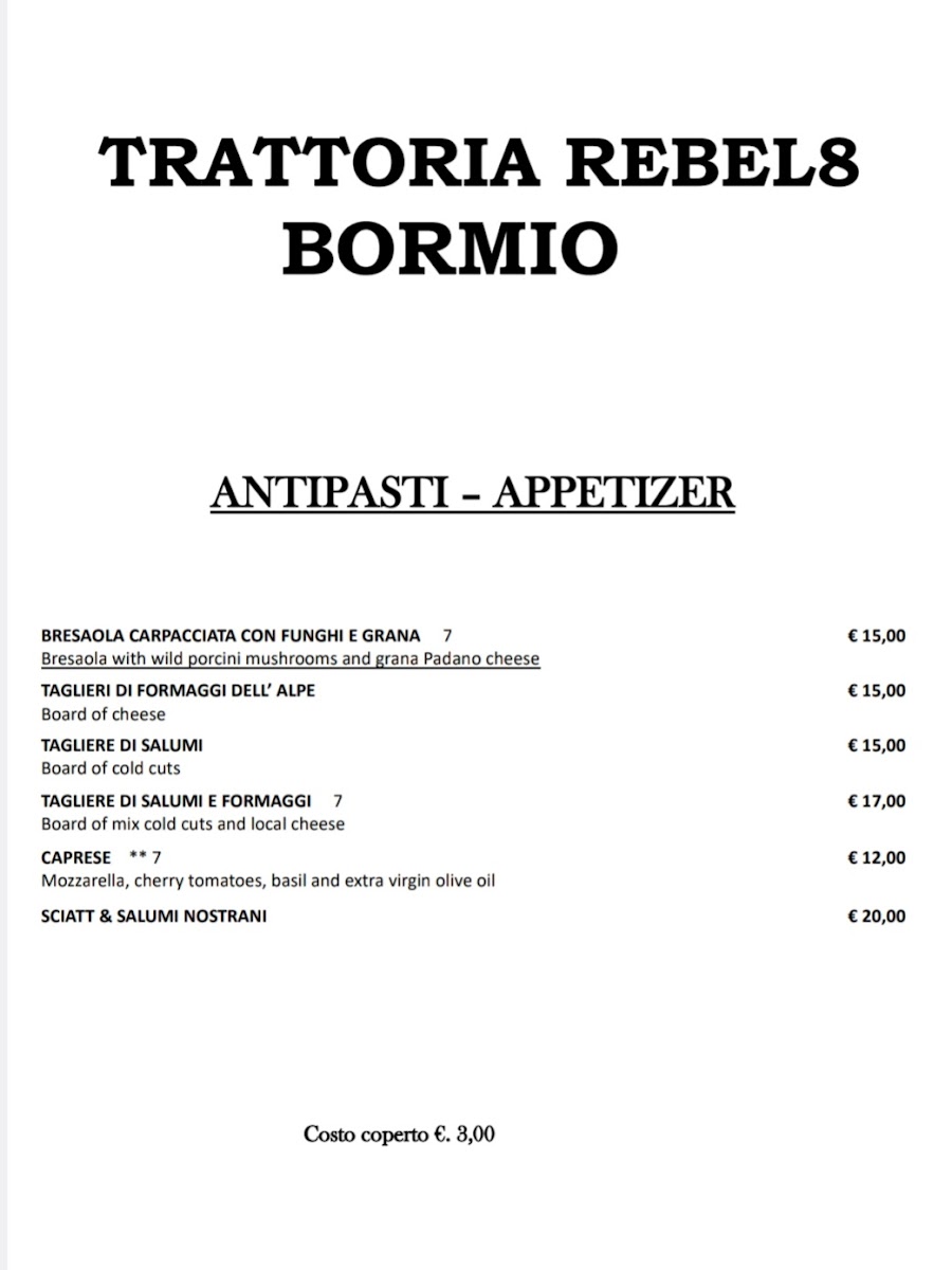 Ristorante Rebel8 Photo Menu 7