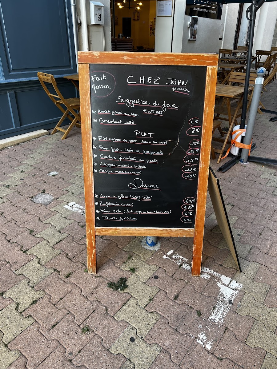 Chez john Photo Menu 3