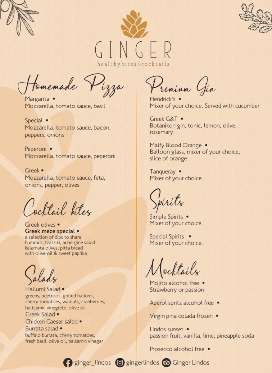 Ginger Photo Menu 3