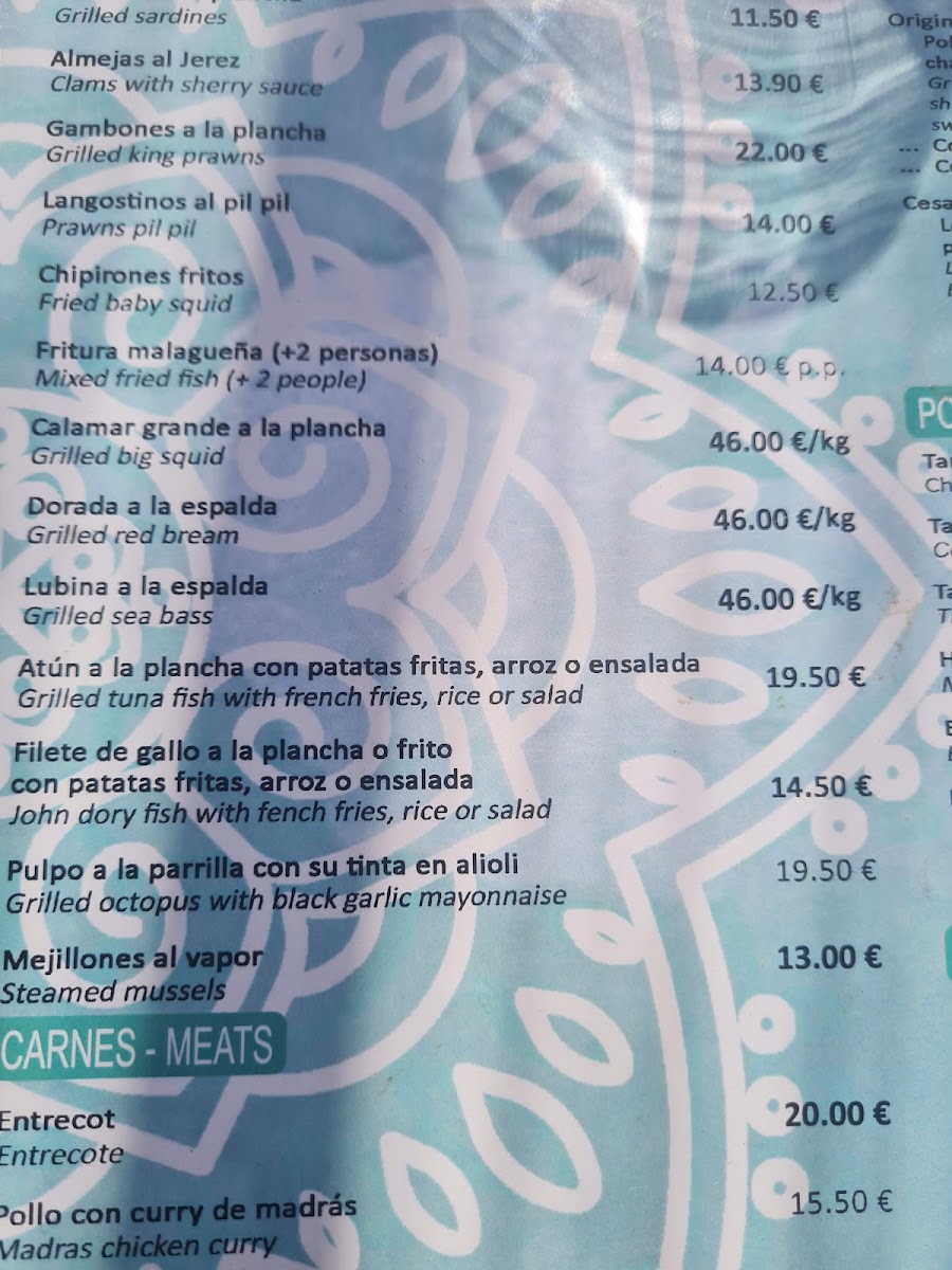 Havana Beach Bar Photo Menu 10