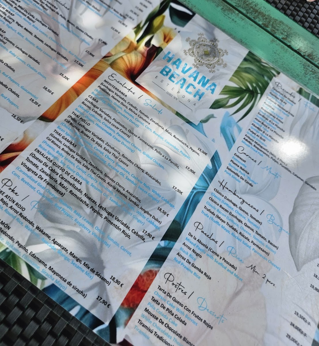 Havana Beach Bar Photo Menu 9