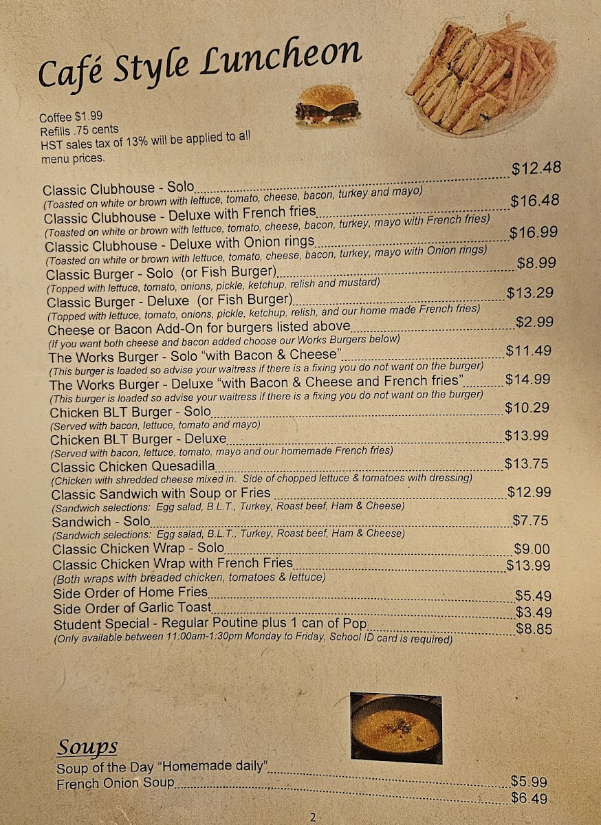 Marathon Classic Coffee Ltd Photo Menu 2