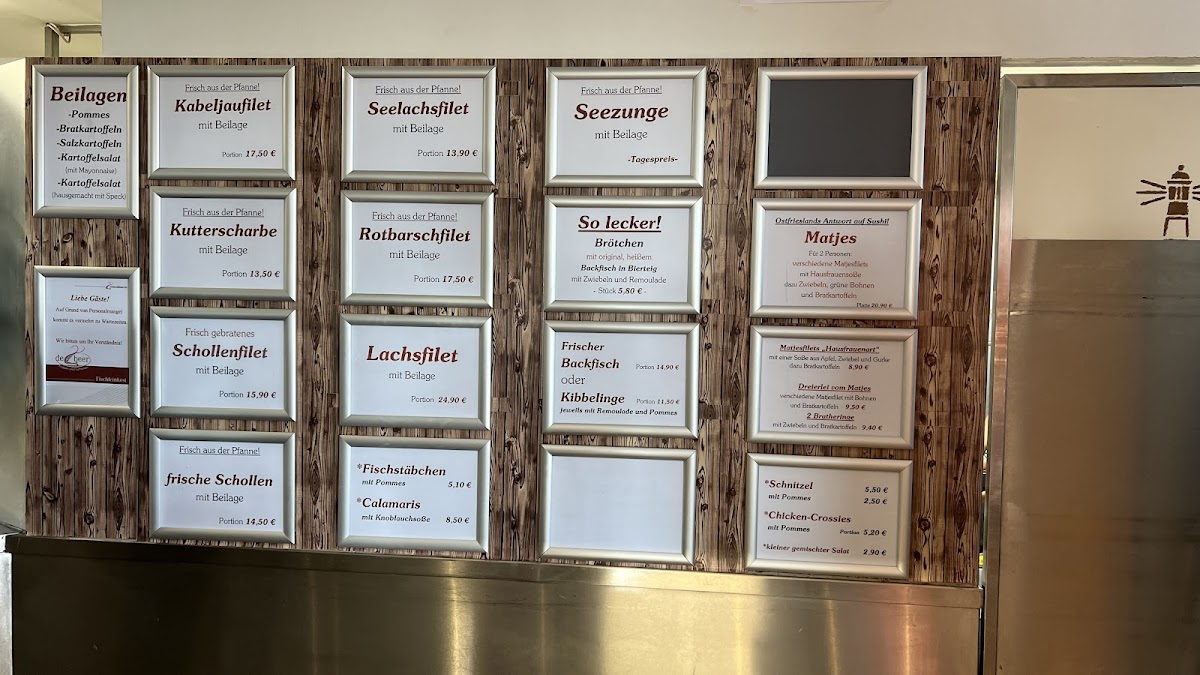 Fischrestaurant de Beer Greetsiel Photo Menu 6
