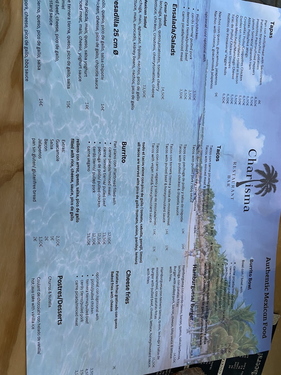 Charisma Photo Menu 1