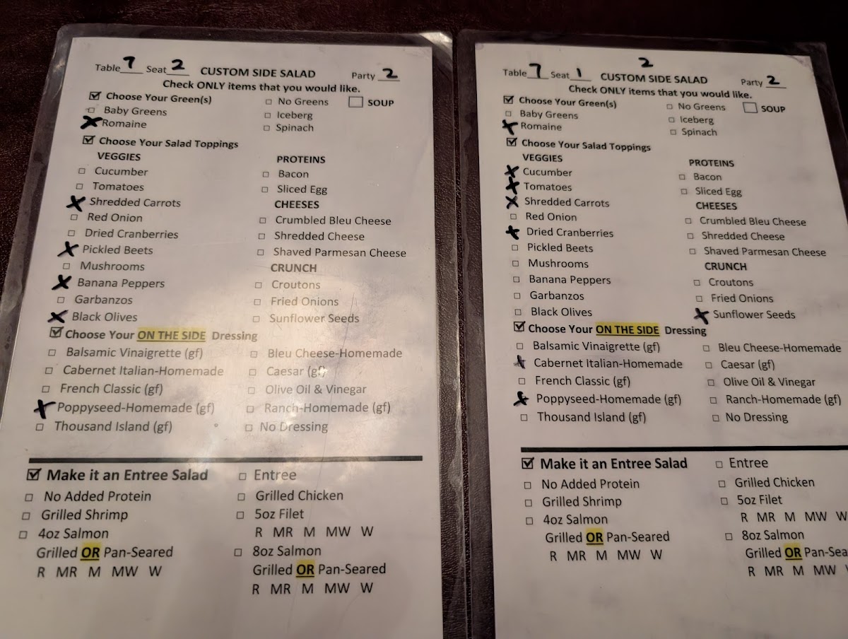 Lake Park Steakhouse Photo Menu 2