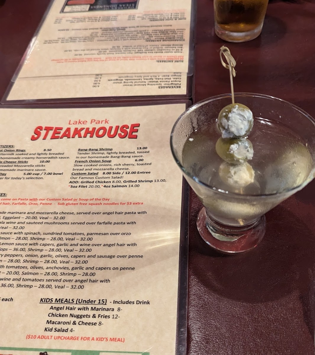 Lake Park Steakhouse Photo Menu 6