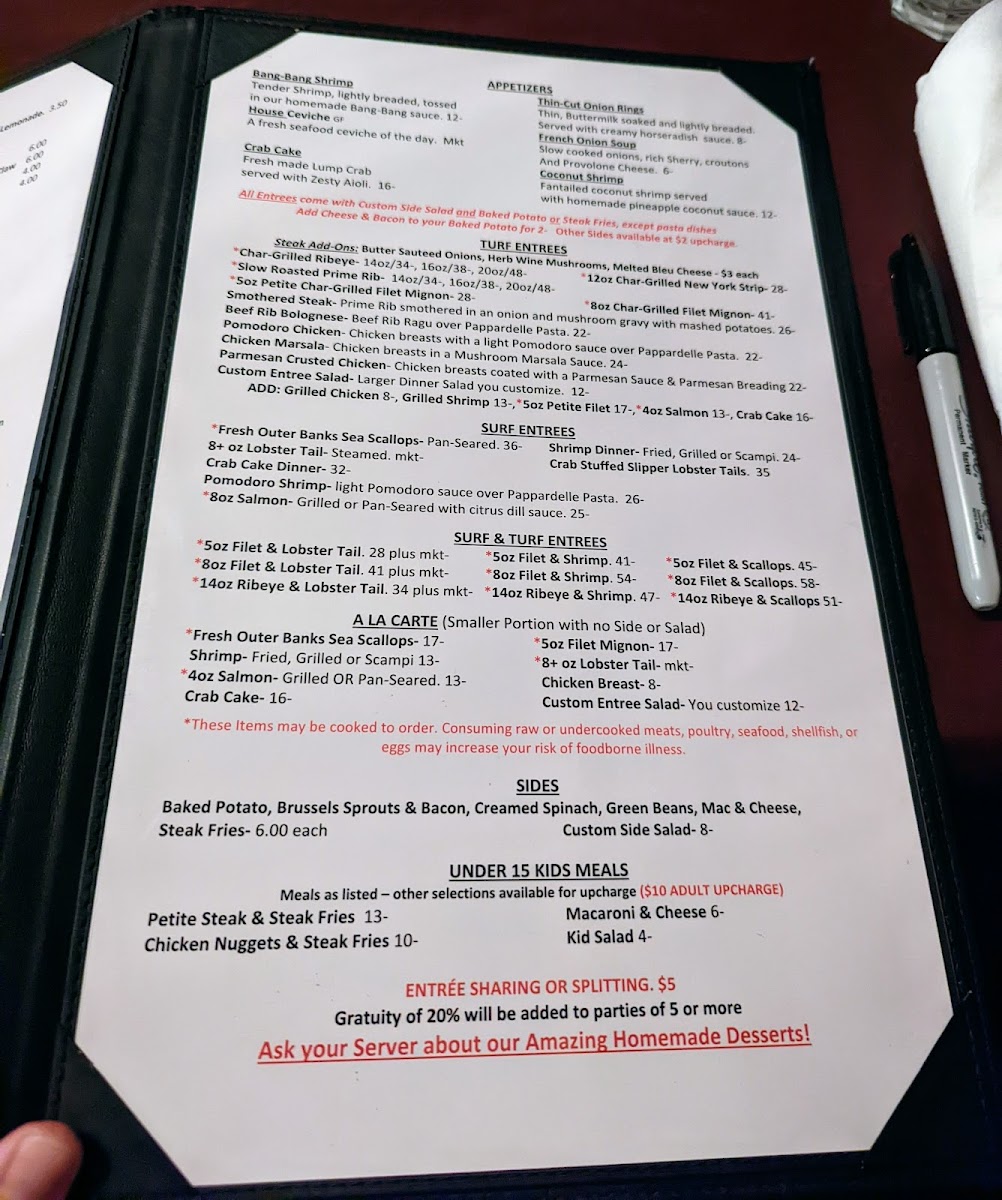 Lake Park Steakhouse Photo Menu 7