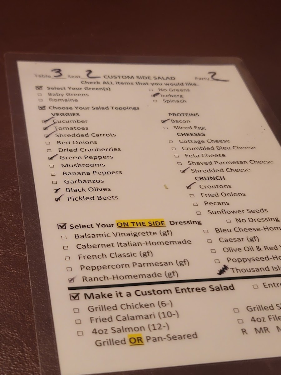 Lake Park Steakhouse Photo Menu 9