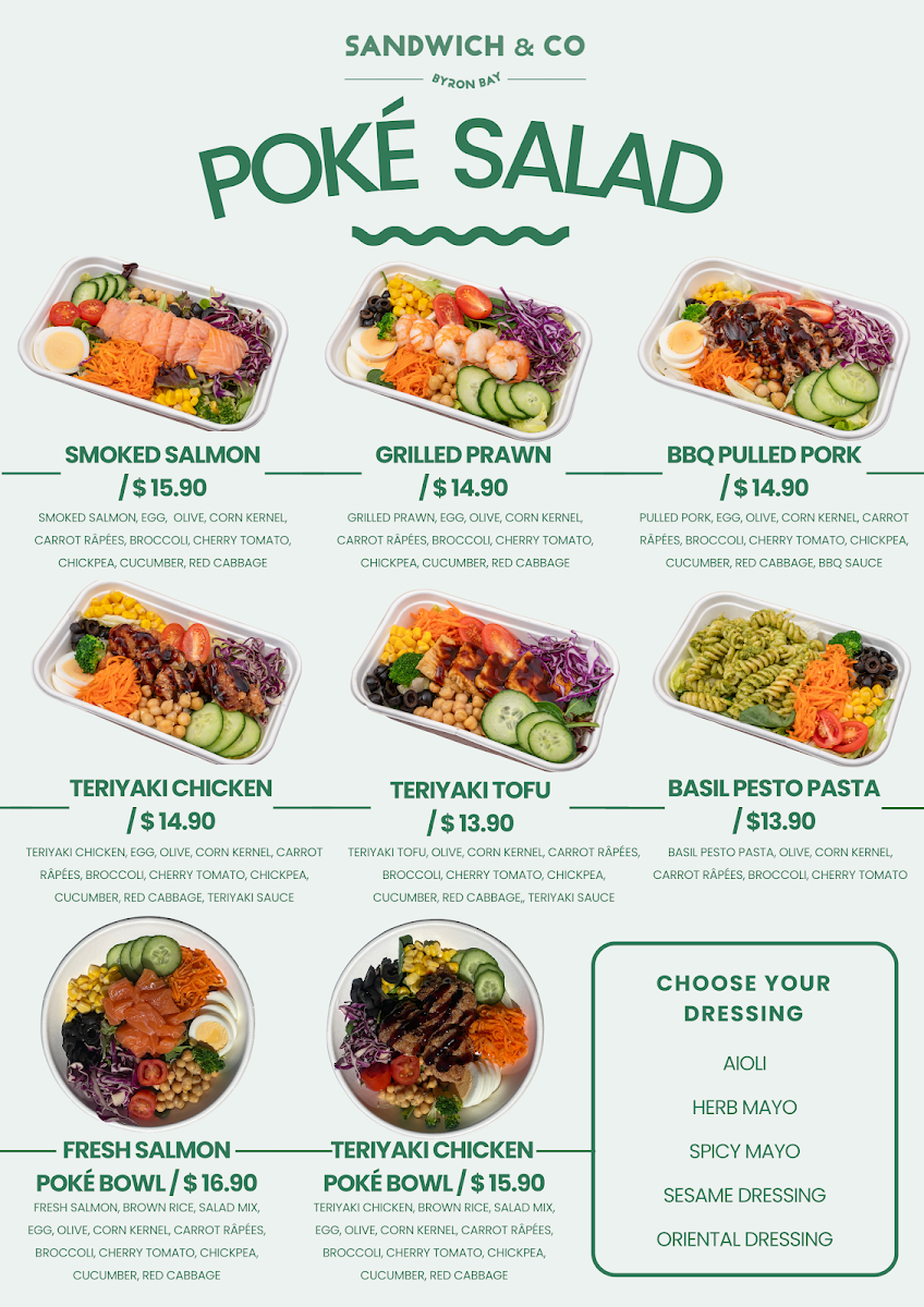 Sandwich & Co Photo Menu 1