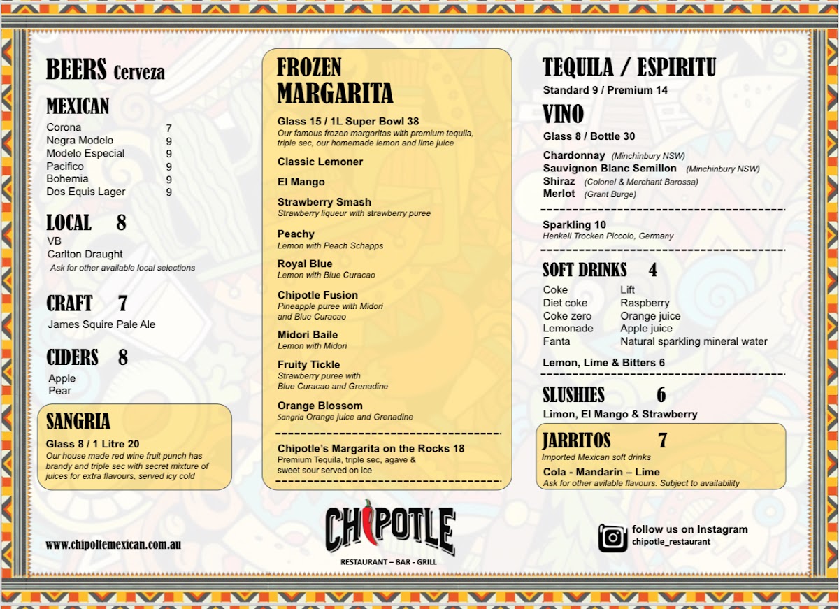 Chipotle Mexican Restaurant - Rye Photo Menu 1