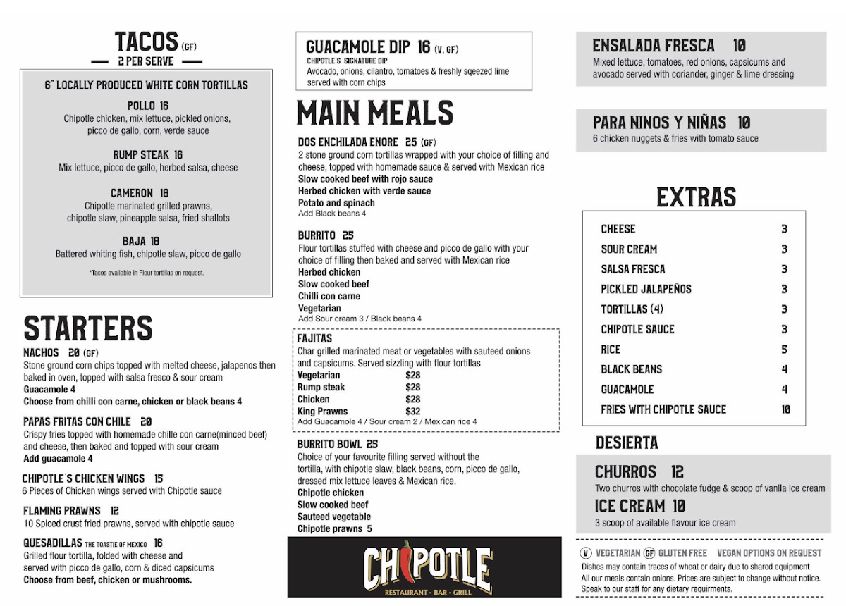 Chipotle Mexican Restaurant - Rye Photo Menu 9