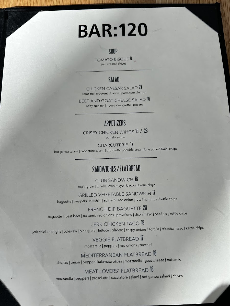 Bar 120 Photo Menu 7