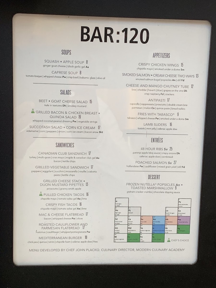Bar 120 Photo Menu 9