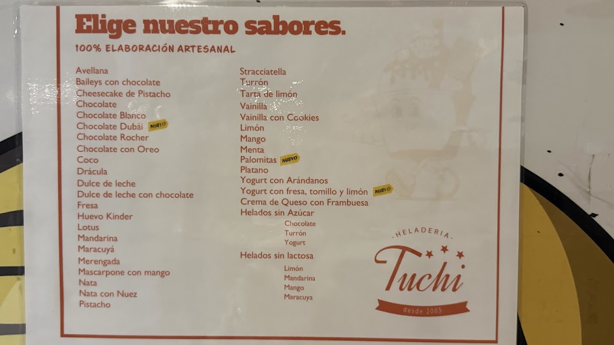 Heladería Tuchi Photo Menu 1