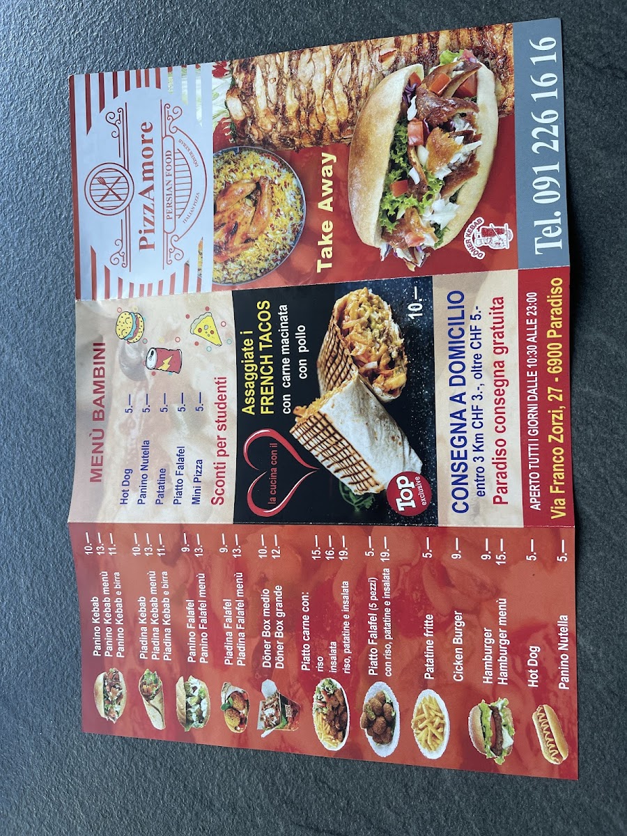 Kebab pizzAmore Photo Menu 7