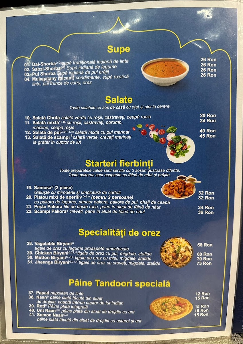 Indian Ganesha Restaurant Photo Menu 2
