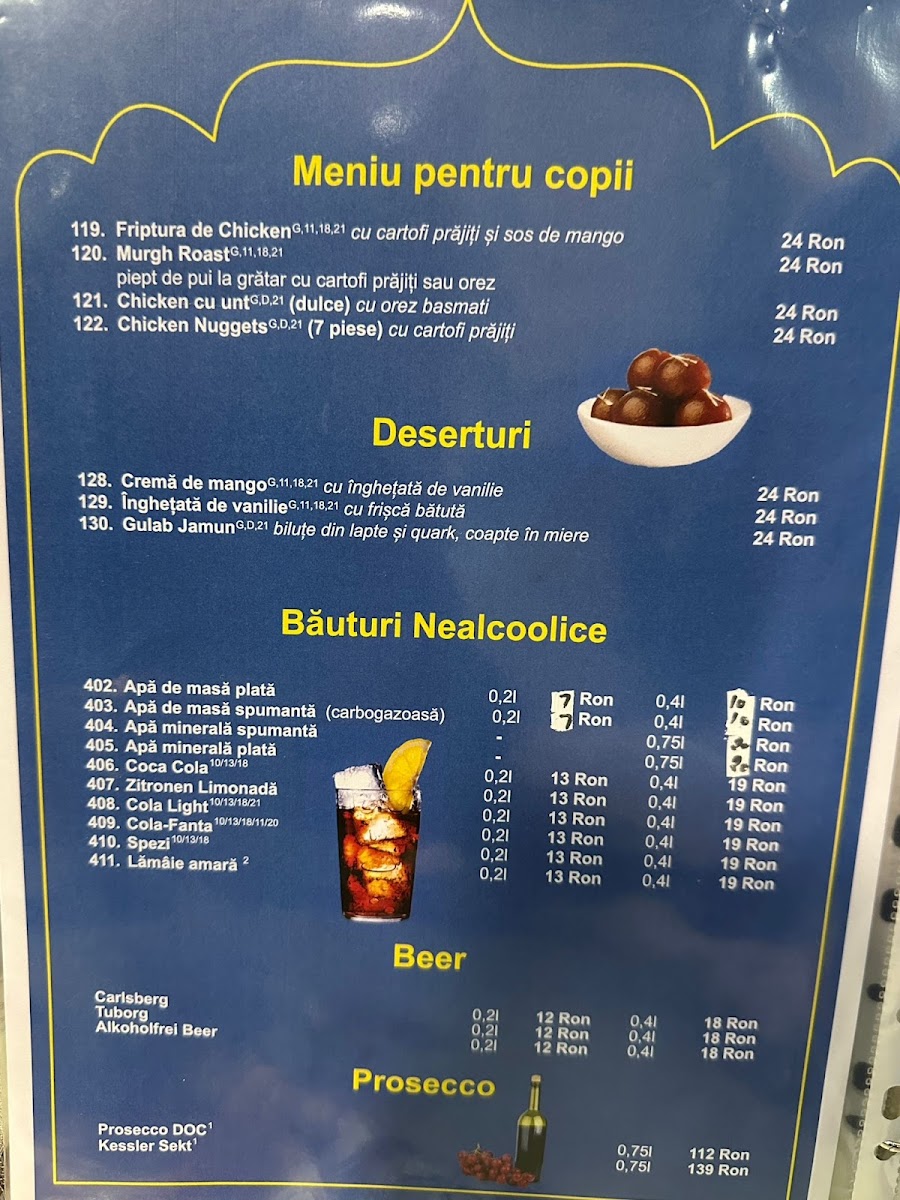 Indian Ganesha Restaurant Photo Menu 3