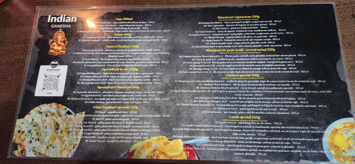 Indian Ganesha Restaurant Photo Menu 5