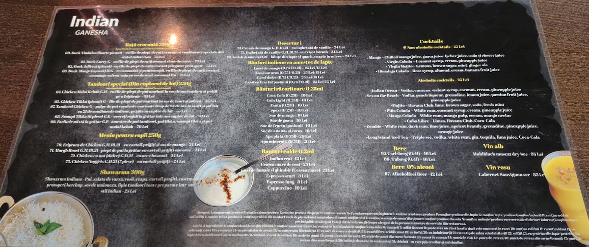 Indian Ganesha Restaurant Photo Menu 6