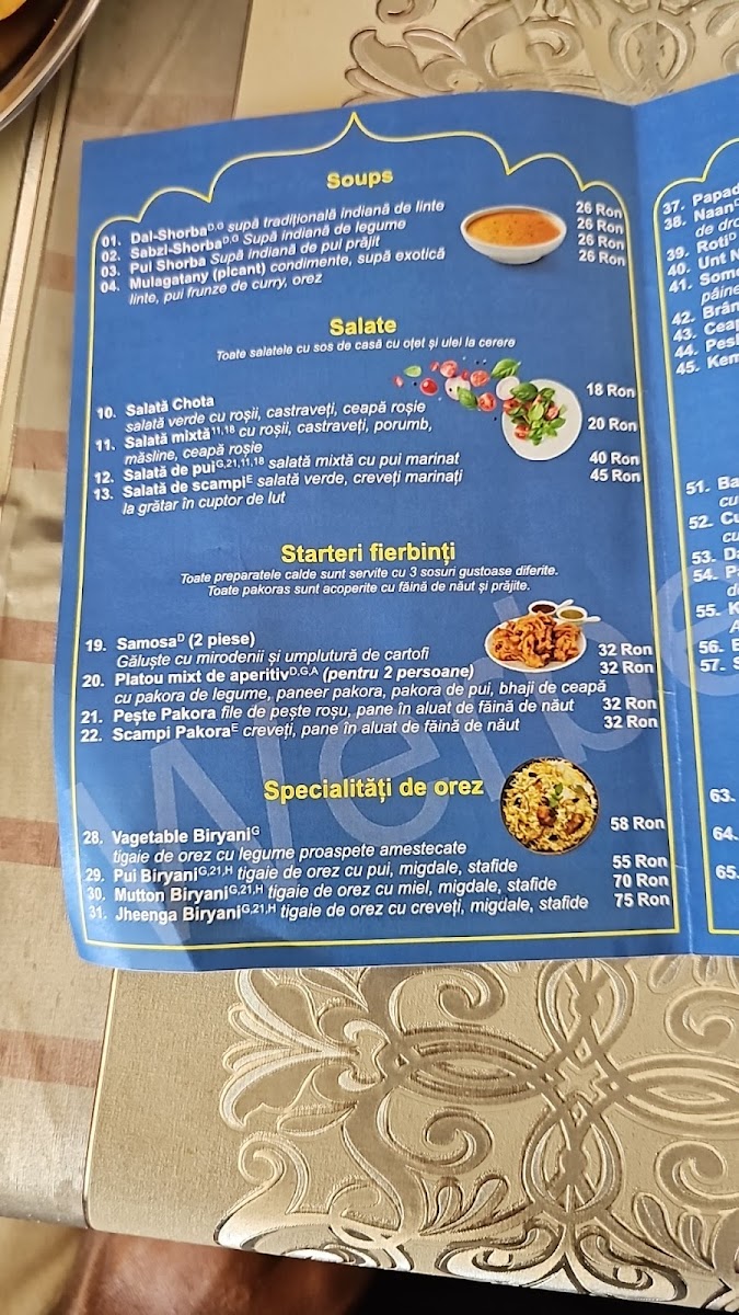 Indian Ganesha Restaurant Photo Menu 7