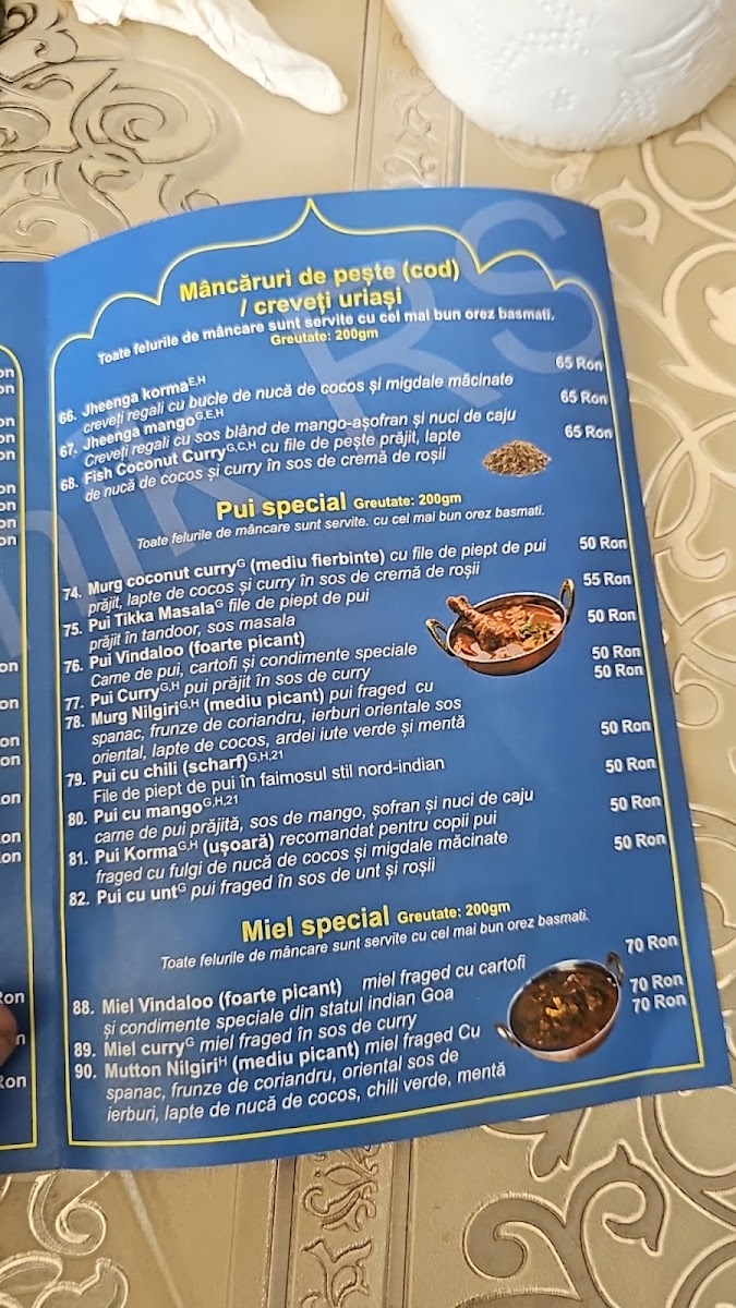 Indian Ganesha Restaurant Photo Menu 8