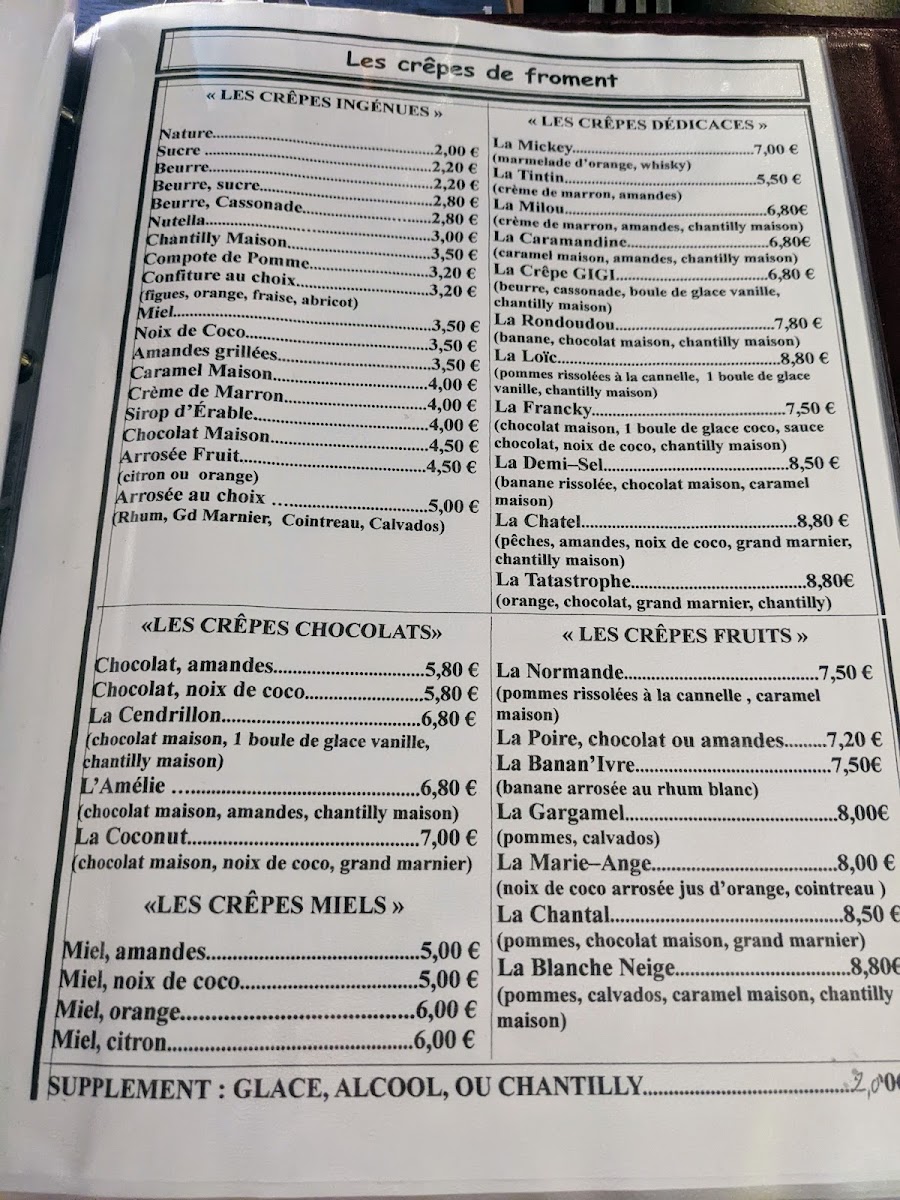 Auberge le Demi Sel Photo Menu 1