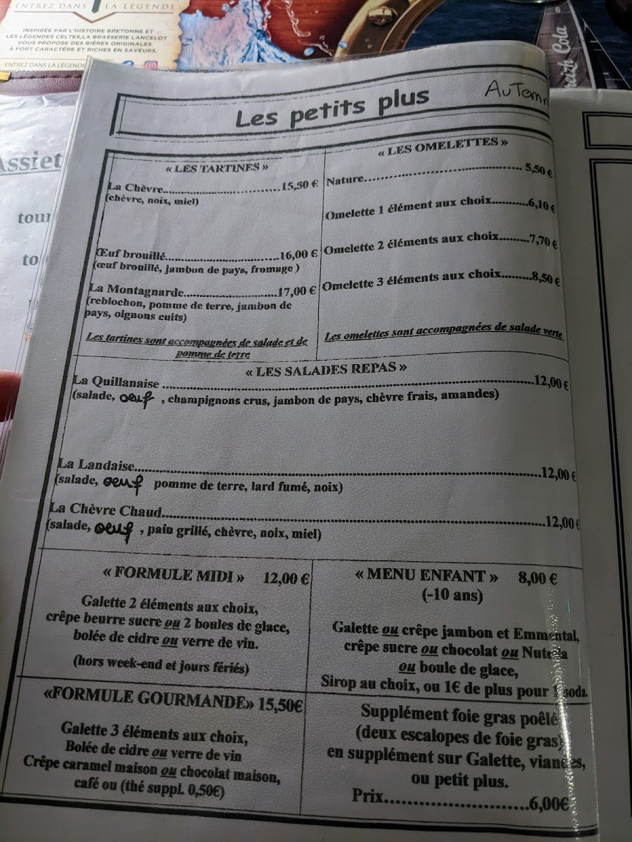 Auberge le Demi Sel Photo Menu 7