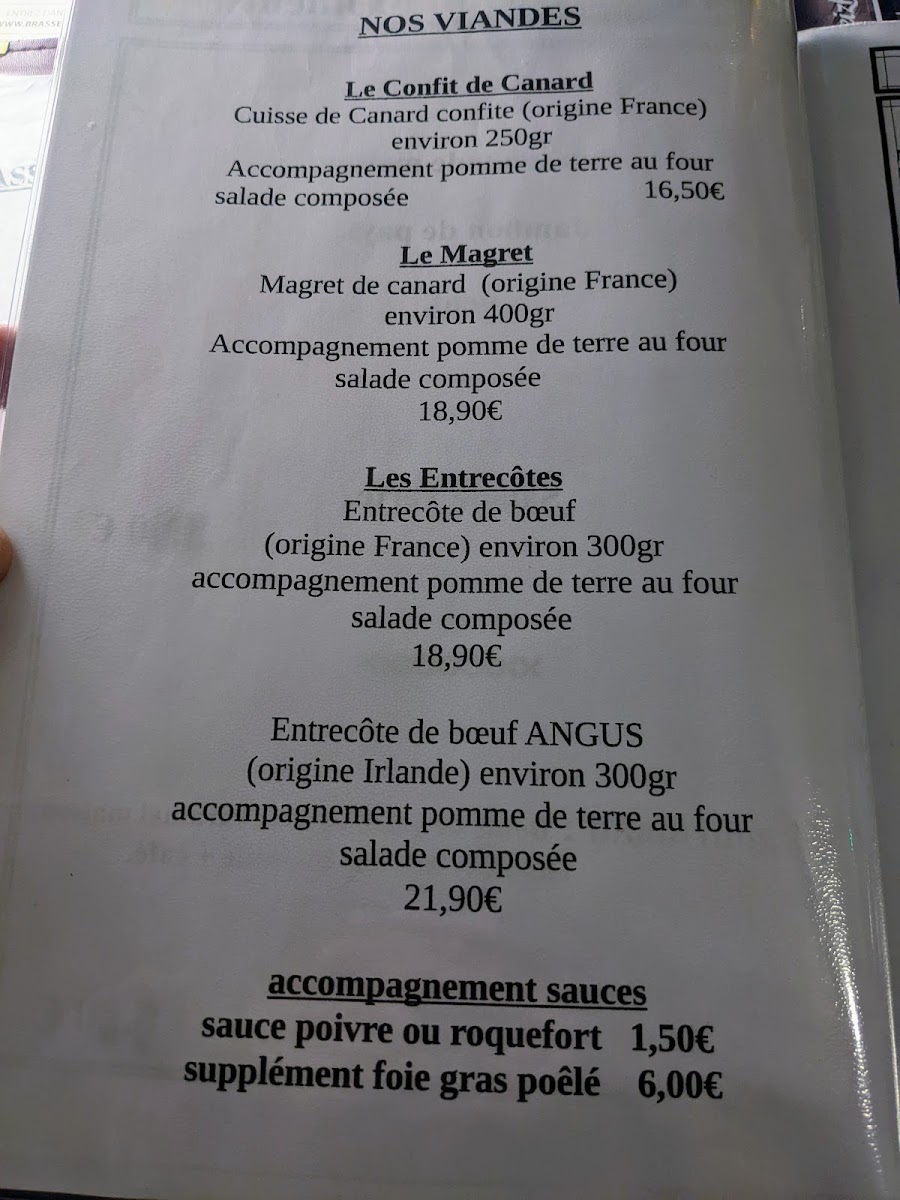 Auberge le Demi Sel Photo Menu 8