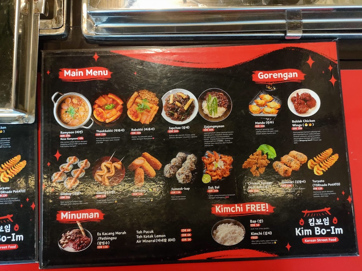 Kim Bo-Im Korean Street Food Ciomas Photo Menu 2