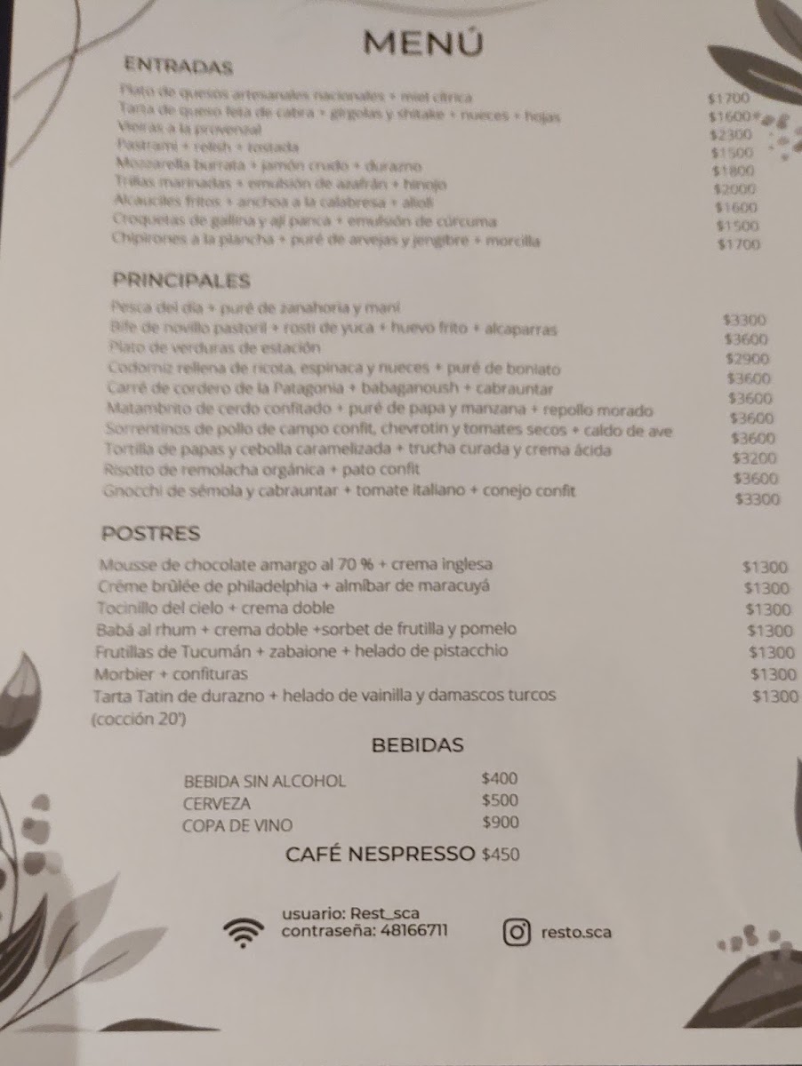 Restó S.C.A | Cocina de autor Photo Menu 9