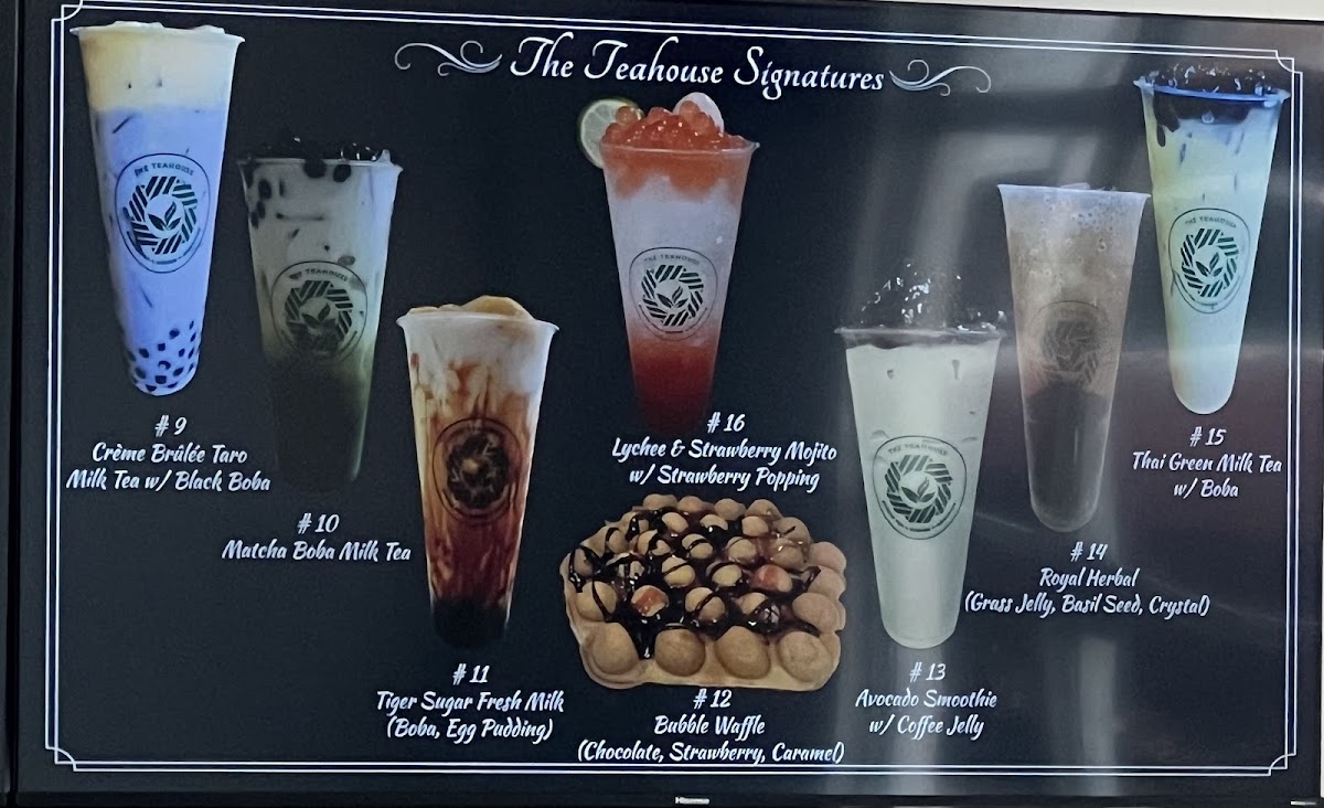 The Teahouse: Bubble Tea, Coffee, Smoothies Photo Menu 1
