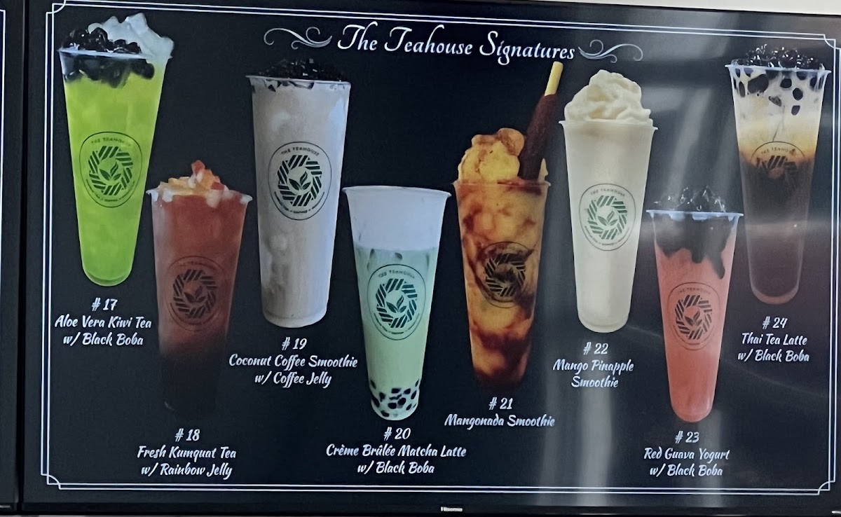 The Teahouse: Bubble Tea, Coffee, Smoothies Photo Menu 2