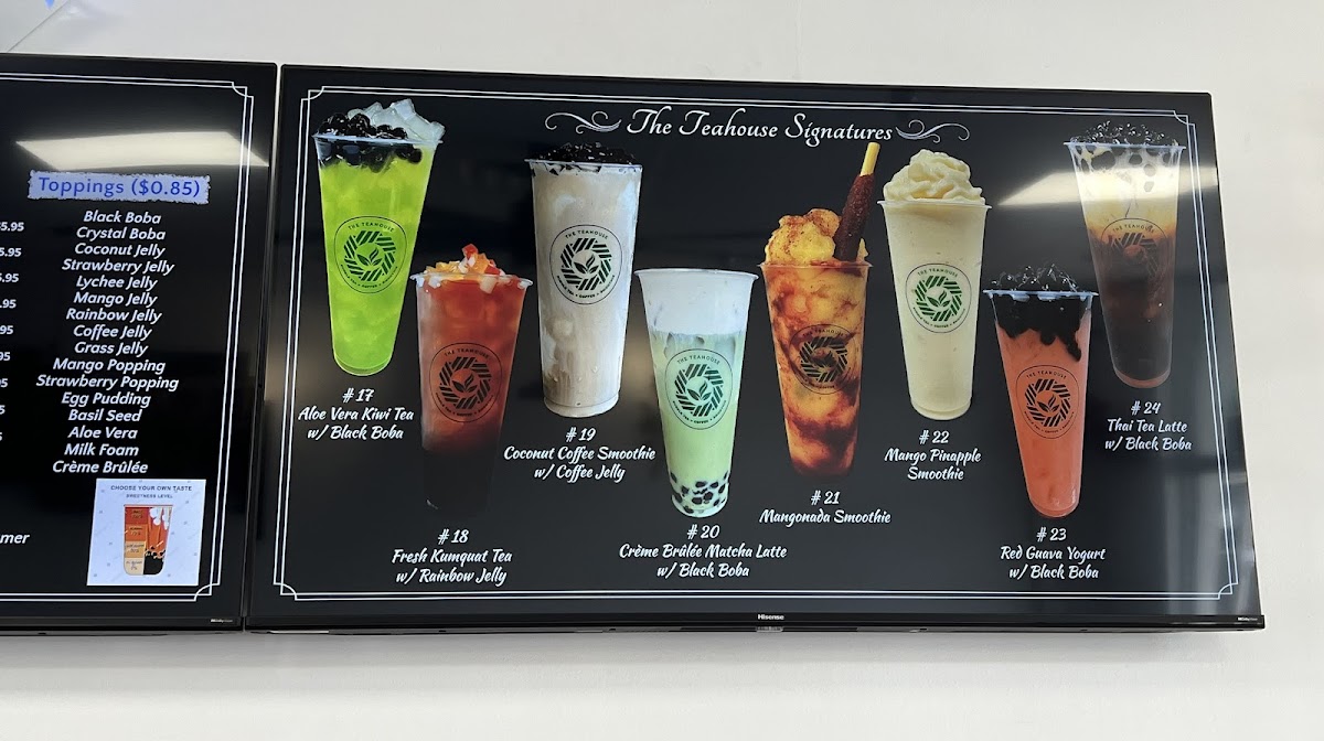 The Teahouse: Bubble Tea, Coffee, Smoothies Photo Menu 3