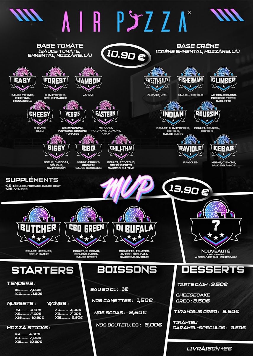 AIR PIZZA Photo Menu 1