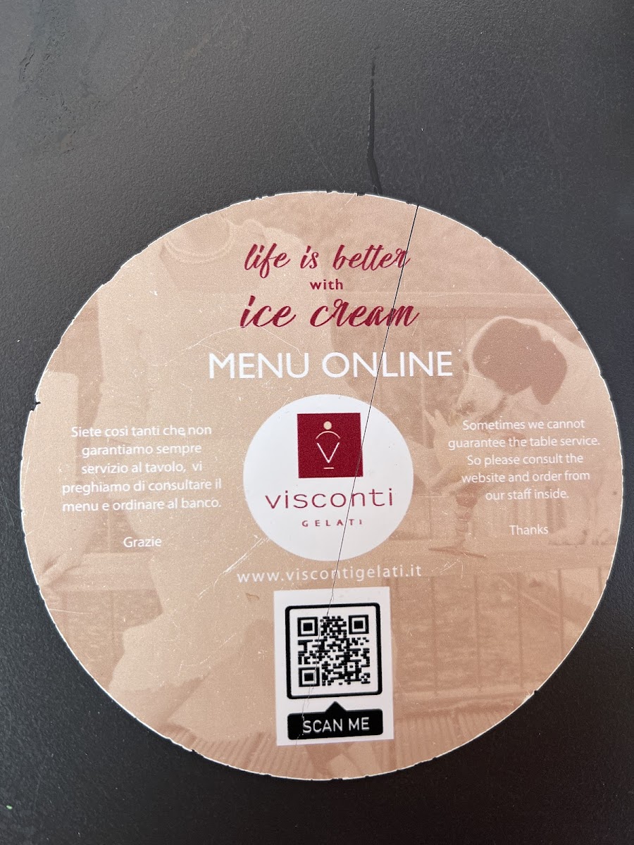 Gelati Visconti Photo Menu 1